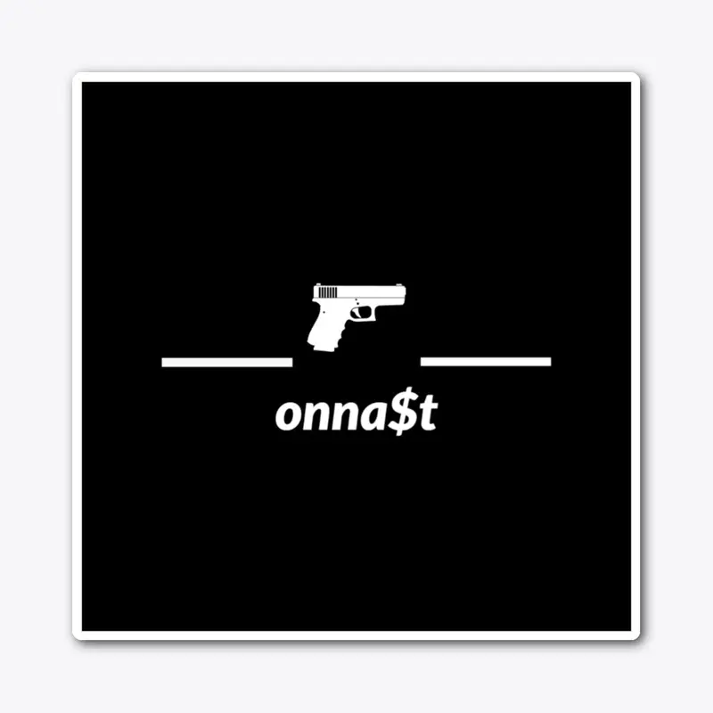 "onna$t" logo sticker